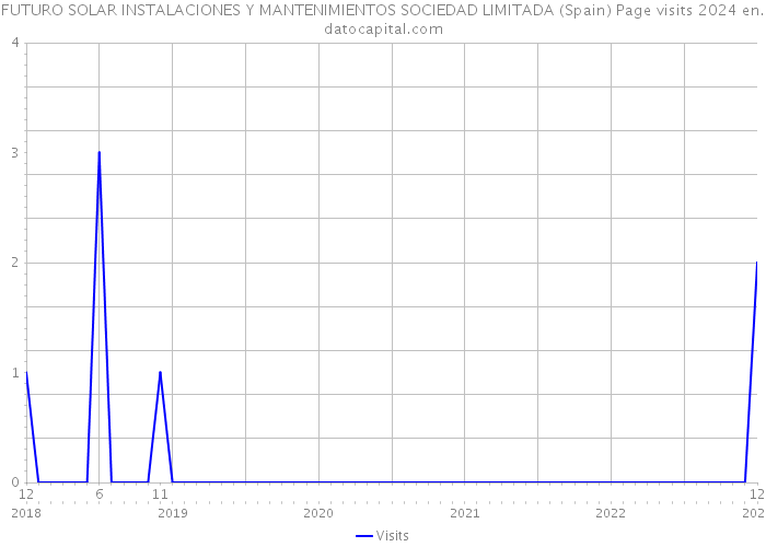 FUTURO SOLAR INSTALACIONES Y MANTENIMIENTOS SOCIEDAD LIMITADA (Spain) Page visits 2024 