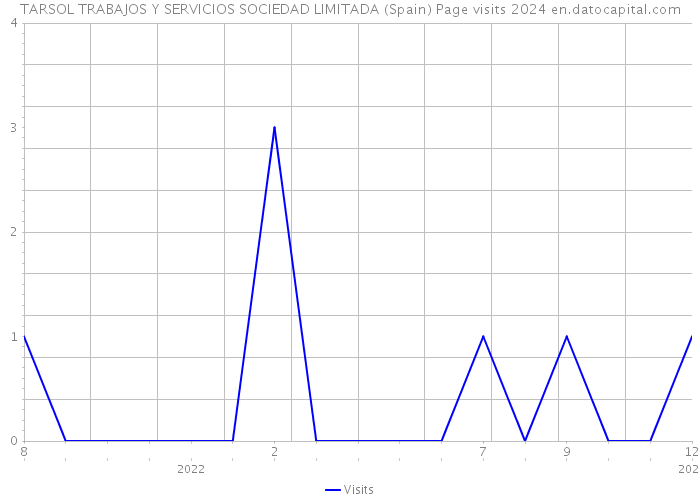 TARSOL TRABAJOS Y SERVICIOS SOCIEDAD LIMITADA (Spain) Page visits 2024 