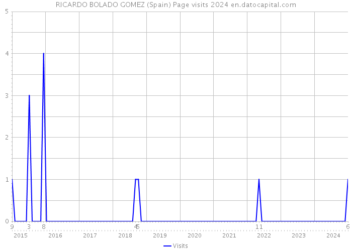 RICARDO BOLADO GOMEZ (Spain) Page visits 2024 
