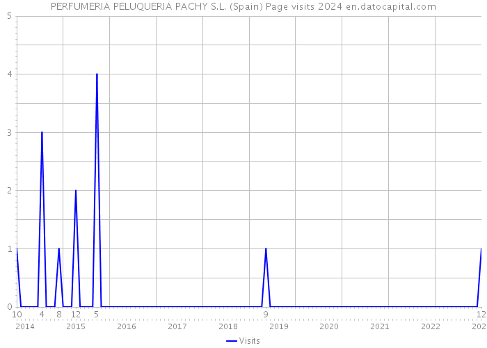 PERFUMERIA PELUQUERIA PACHY S.L. (Spain) Page visits 2024 