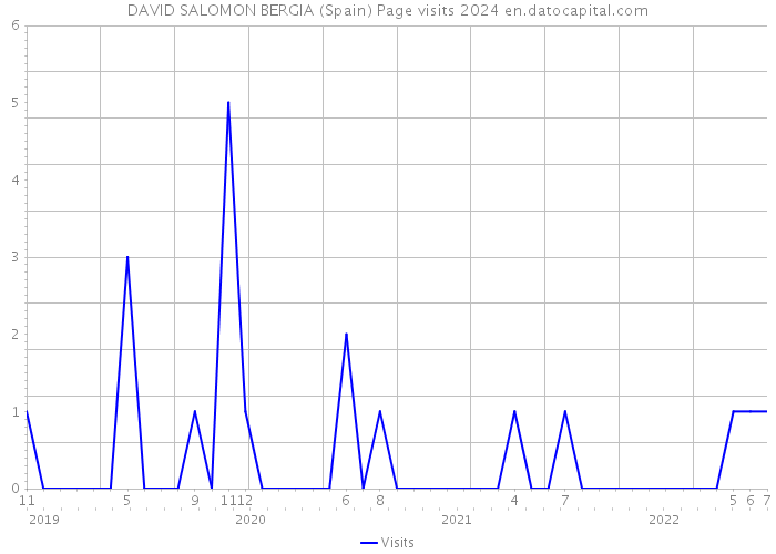 DAVID SALOMON BERGIA (Spain) Page visits 2024 