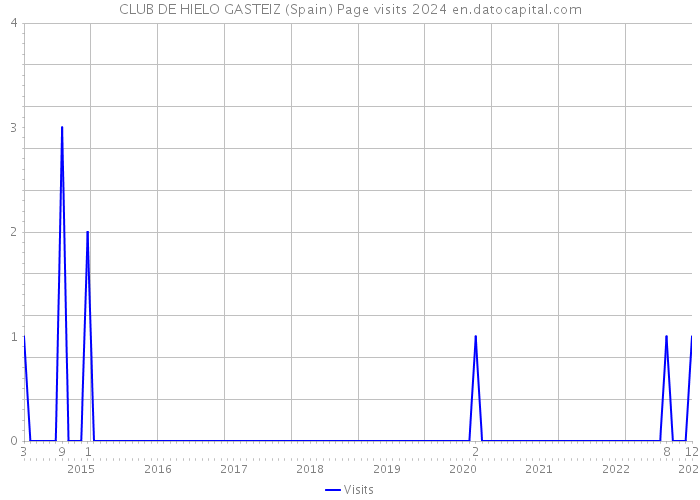 CLUB DE HIELO GASTEIZ (Spain) Page visits 2024 