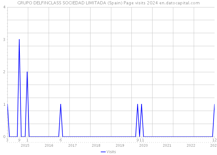 GRUPO DELFINCLASS SOCIEDAD LIMITADA (Spain) Page visits 2024 