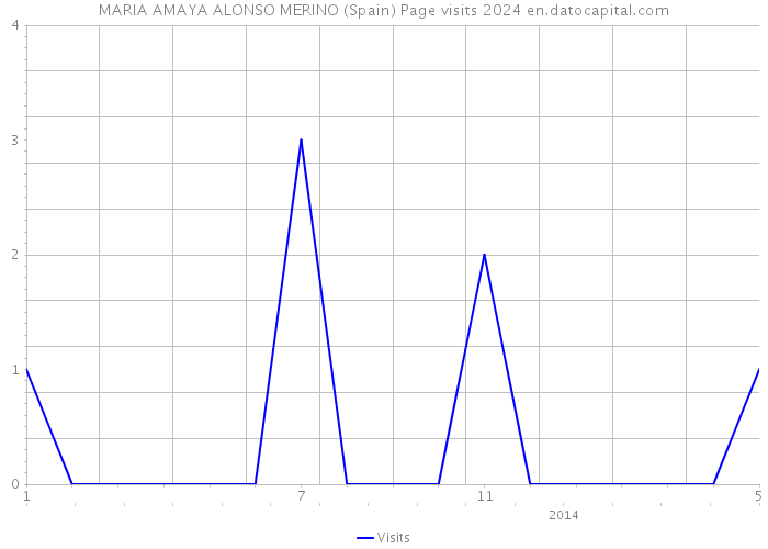 MARIA AMAYA ALONSO MERINO (Spain) Page visits 2024 