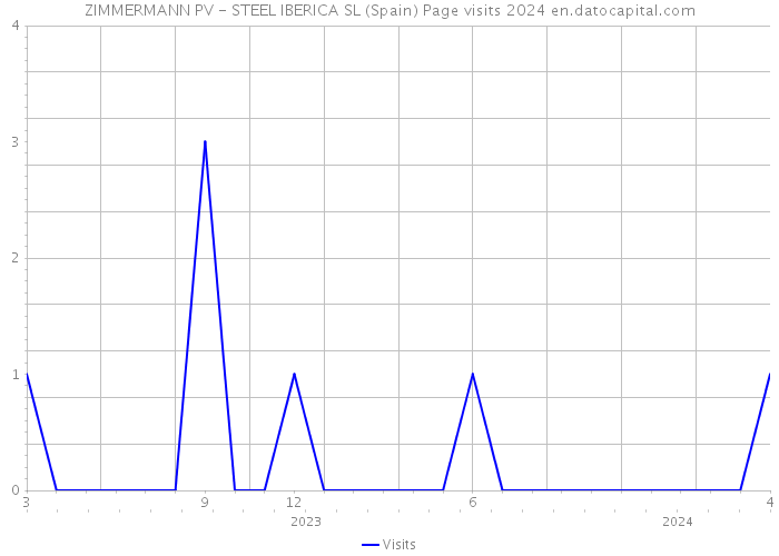 ZIMMERMANN PV - STEEL IBERICA SL (Spain) Page visits 2024 