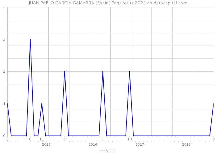 JUAN PABLO GARCIA GAMARRA (Spain) Page visits 2024 