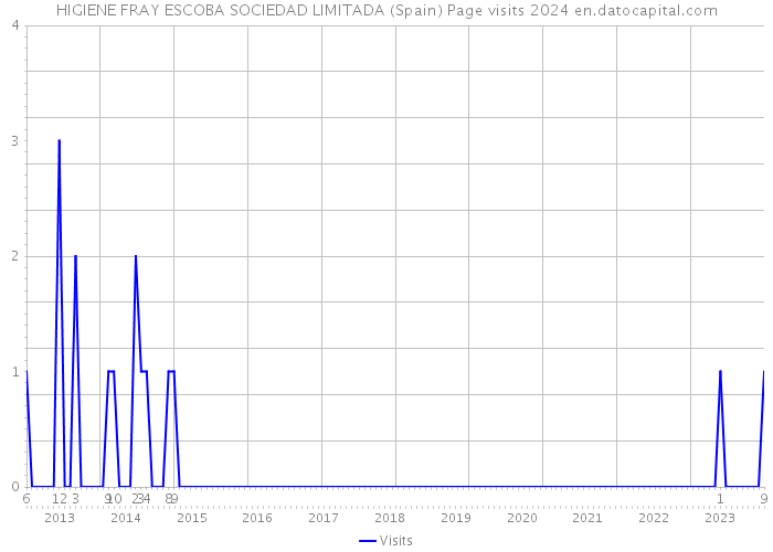 HIGIENE FRAY ESCOBA SOCIEDAD LIMITADA (Spain) Page visits 2024 