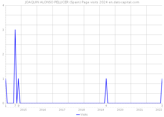 JOAQUIN ALONSO PELLICER (Spain) Page visits 2024 