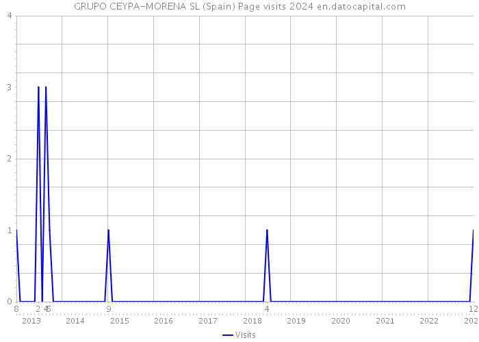 GRUPO CEYPA-MORENA SL (Spain) Page visits 2024 