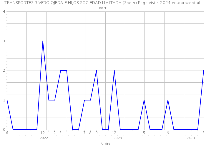 TRANSPORTES RIVERO OJEDA E HIJOS SOCIEDAD LIMITADA (Spain) Page visits 2024 