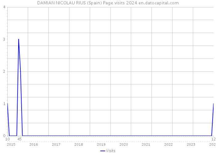 DAMIAN NICOLAU RIUS (Spain) Page visits 2024 