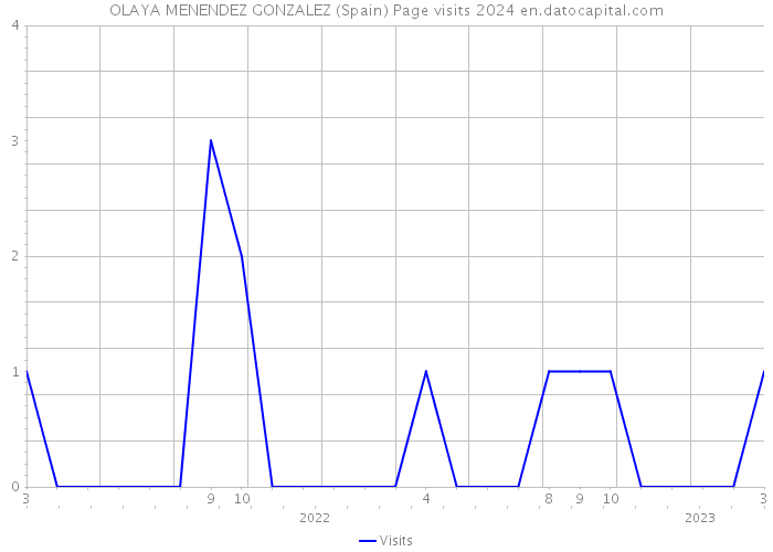 OLAYA MENENDEZ GONZALEZ (Spain) Page visits 2024 