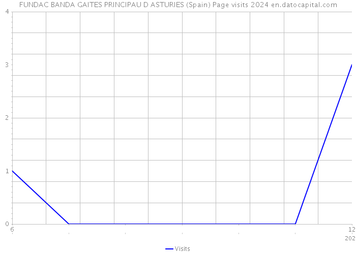 FUNDAC BANDA GAITES PRINCIPAU D ASTURIES (Spain) Page visits 2024 