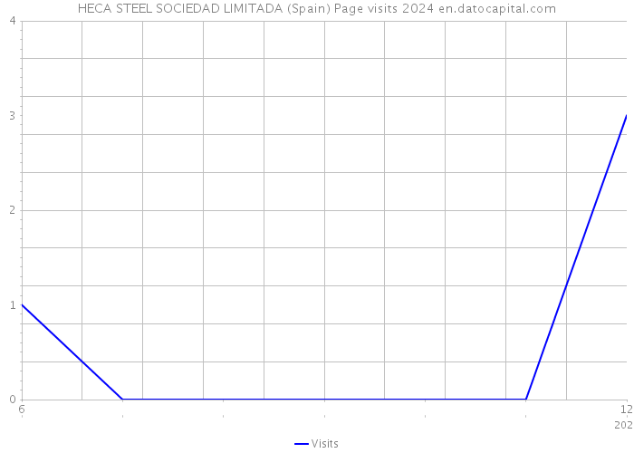 HECA STEEL SOCIEDAD LIMITADA (Spain) Page visits 2024 