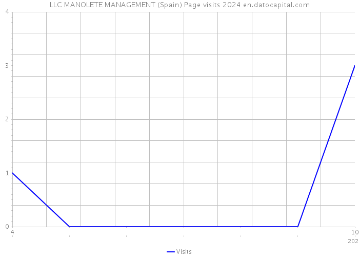 LLC MANOLETE MANAGEMENT (Spain) Page visits 2024 