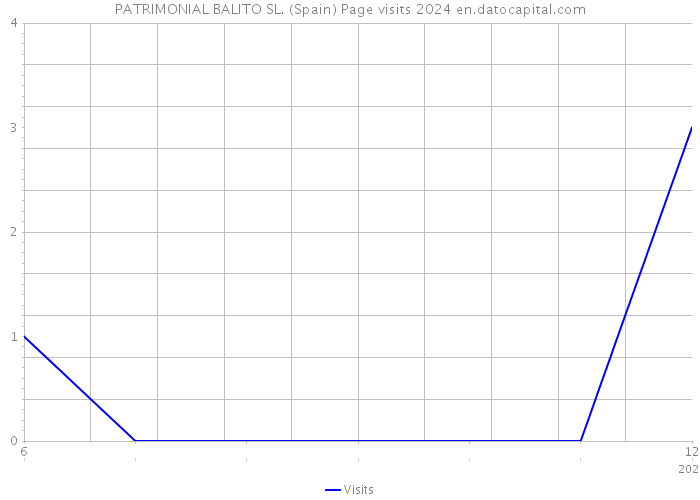PATRIMONIAL BALITO SL. (Spain) Page visits 2024 