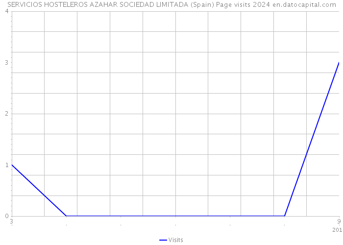 SERVICIOS HOSTELEROS AZAHAR SOCIEDAD LIMITADA (Spain) Page visits 2024 