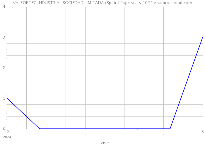 VALFORTEC INDUSTRIAL SOCIEDAD LIMITADA (Spain) Page visits 2024 