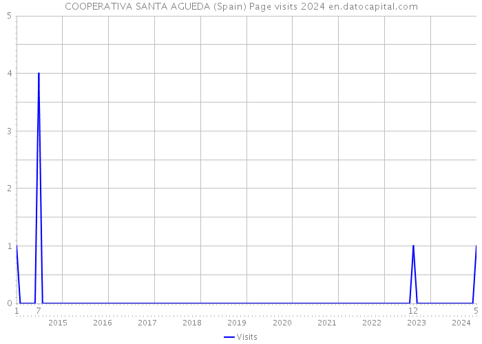 COOPERATIVA SANTA AGUEDA (Spain) Page visits 2024 