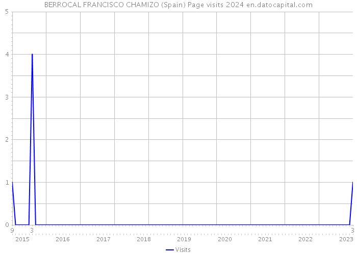 BERROCAL FRANCISCO CHAMIZO (Spain) Page visits 2024 