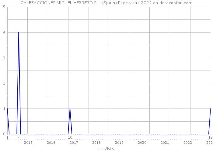 CALEFACCIONES MIGUEL HERRERO S.L. (Spain) Page visits 2024 
