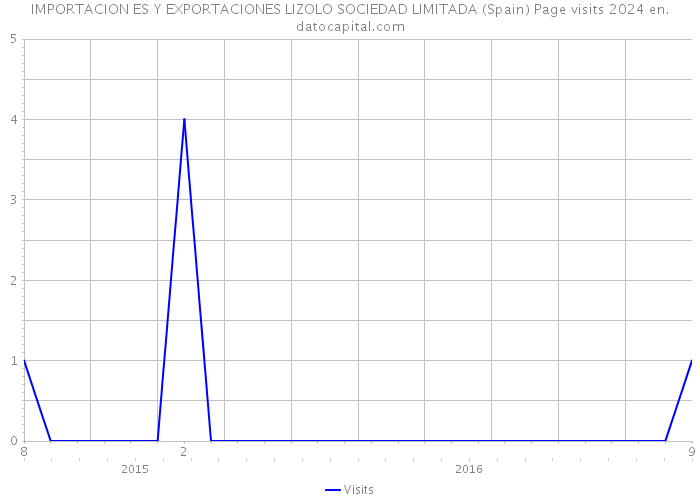 IMPORTACION ES Y EXPORTACIONES LIZOLO SOCIEDAD LIMITADA (Spain) Page visits 2024 