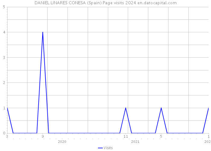 DANIEL LINARES CONESA (Spain) Page visits 2024 