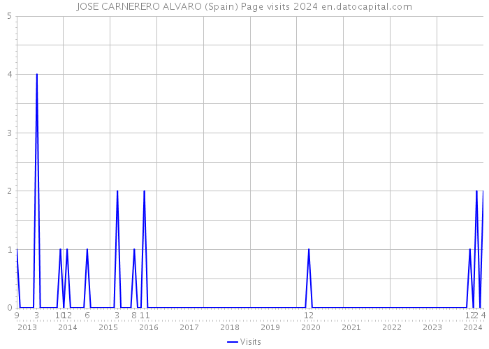 JOSE CARNERERO ALVARO (Spain) Page visits 2024 