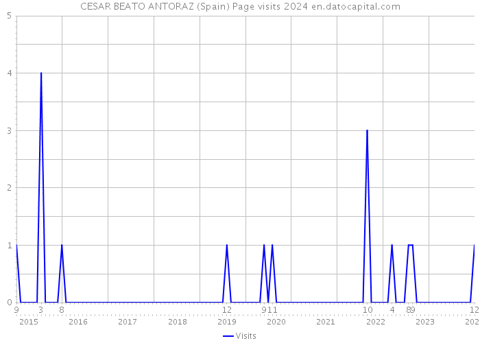CESAR BEATO ANTORAZ (Spain) Page visits 2024 