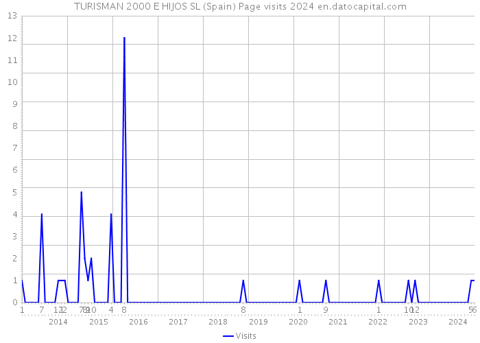 TURISMAN 2000 E HIJOS SL (Spain) Page visits 2024 