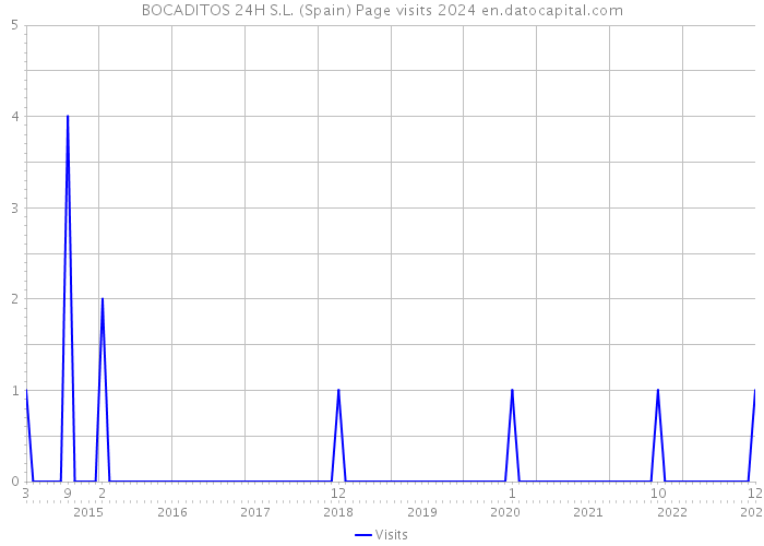 BOCADITOS 24H S.L. (Spain) Page visits 2024 