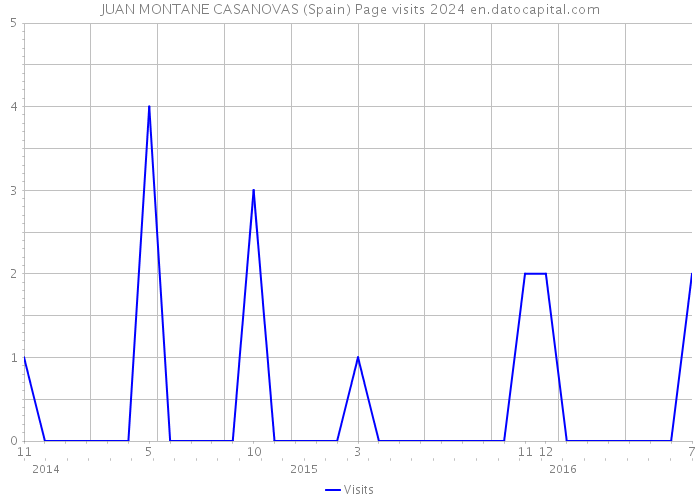 JUAN MONTANE CASANOVAS (Spain) Page visits 2024 