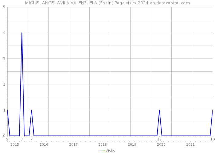 MIGUEL ANGEL AVILA VALENZUELA (Spain) Page visits 2024 