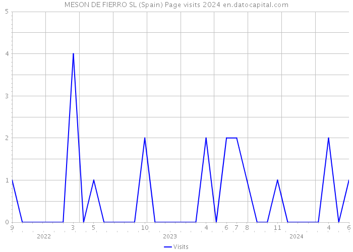 MESON DE FIERRO SL (Spain) Page visits 2024 