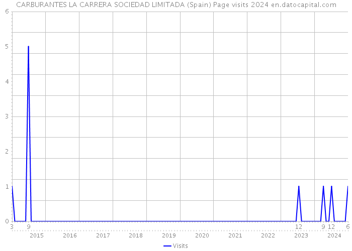 CARBURANTES LA CARRERA SOCIEDAD LIMITADA (Spain) Page visits 2024 