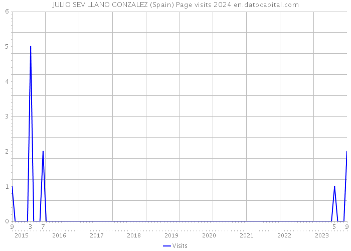 JULIO SEVILLANO GONZALEZ (Spain) Page visits 2024 