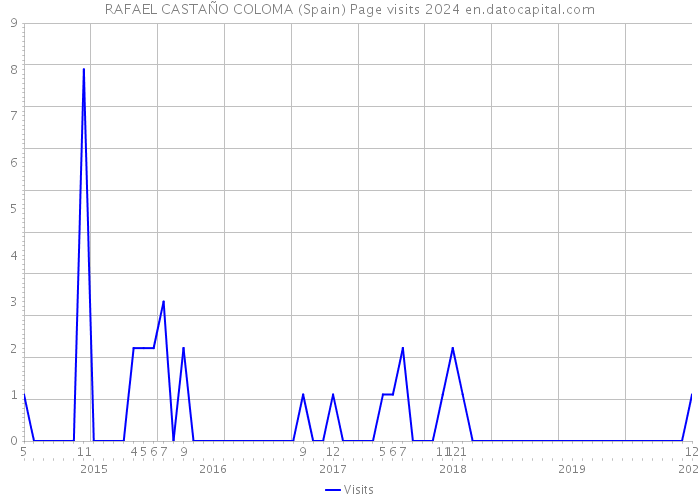 RAFAEL CASTAÑO COLOMA (Spain) Page visits 2024 