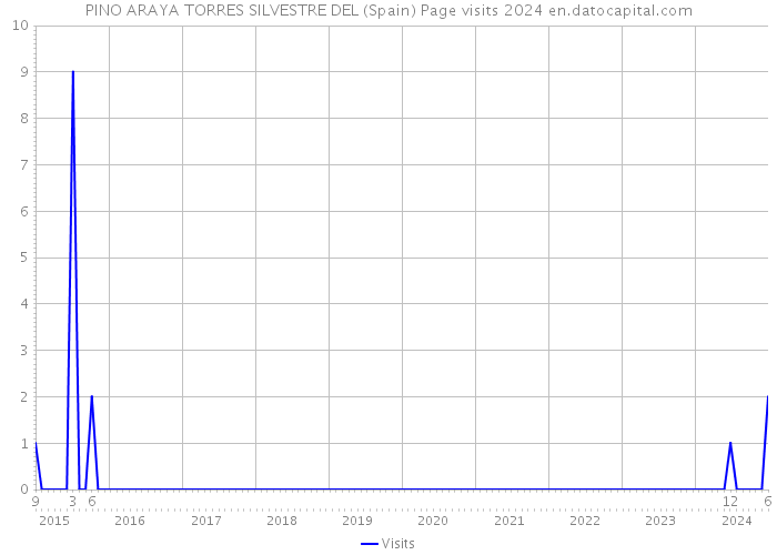 PINO ARAYA TORRES SILVESTRE DEL (Spain) Page visits 2024 