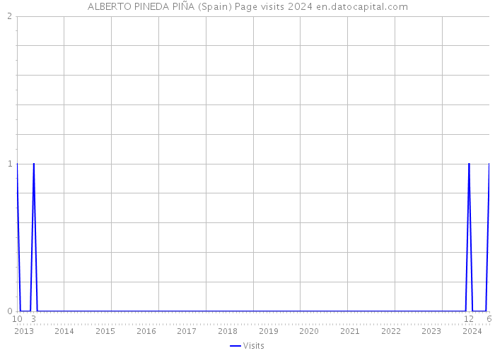 ALBERTO PINEDA PIÑA (Spain) Page visits 2024 