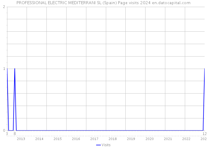PROFESSIONAL ELECTRIC MEDITERRANI SL (Spain) Page visits 2024 