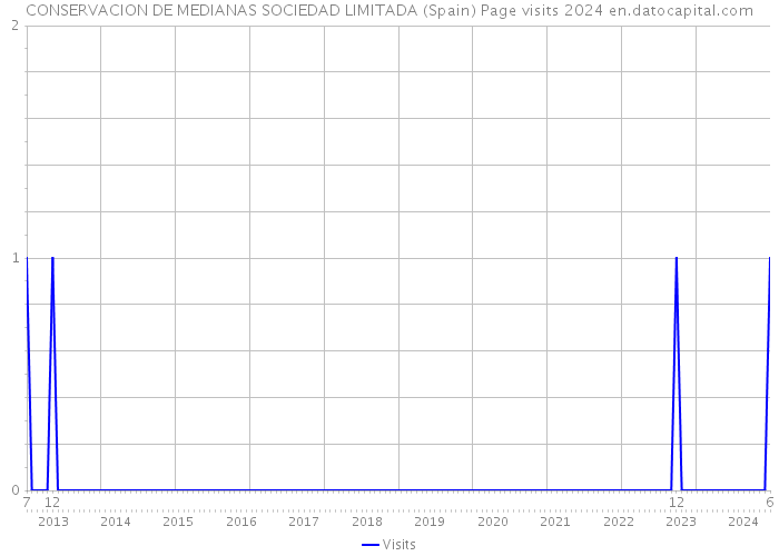 CONSERVACION DE MEDIANAS SOCIEDAD LIMITADA (Spain) Page visits 2024 