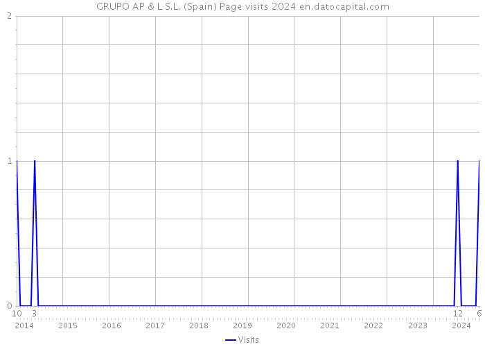GRUPO AP & L S.L. (Spain) Page visits 2024 