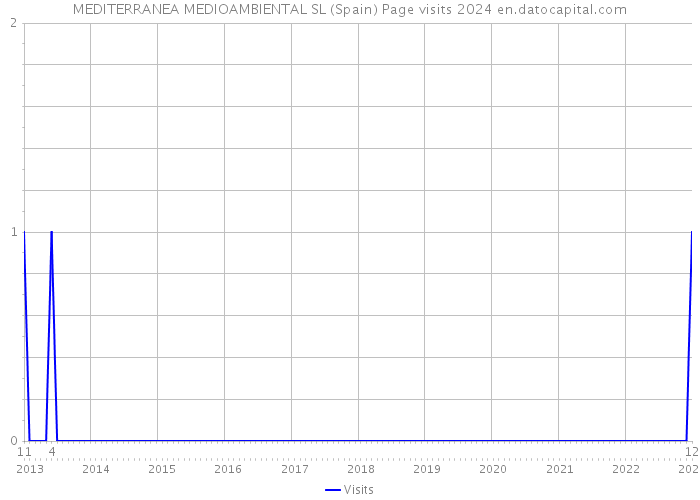 MEDITERRANEA MEDIOAMBIENTAL SL (Spain) Page visits 2024 