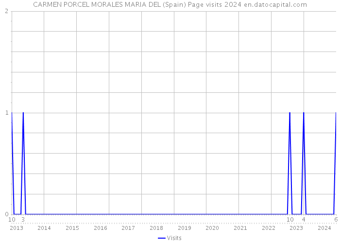 CARMEN PORCEL MORALES MARIA DEL (Spain) Page visits 2024 