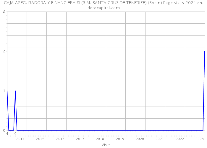 CAJA ASEGURADORA Y FINANCIERA SL(R.M. SANTA CRUZ DE TENERIFE) (Spain) Page visits 2024 