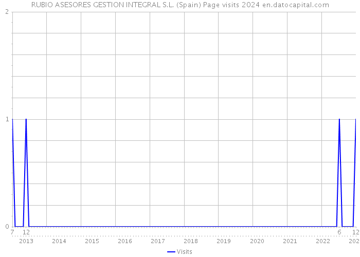 RUBIO ASESORES GESTION INTEGRAL S.L. (Spain) Page visits 2024 