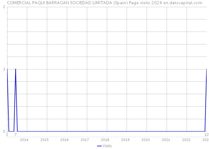 COMERCIAL PAQUI BARRAGAN SOCIEDAD LIMITADA (Spain) Page visits 2024 
