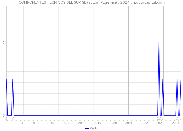 COMPONENTES TECNICOS DEL SUR SL (Spain) Page visits 2024 