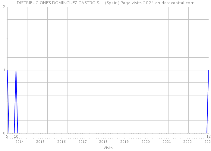 DISTRIBUCIONES DOMINGUEZ CASTRO S.L. (Spain) Page visits 2024 