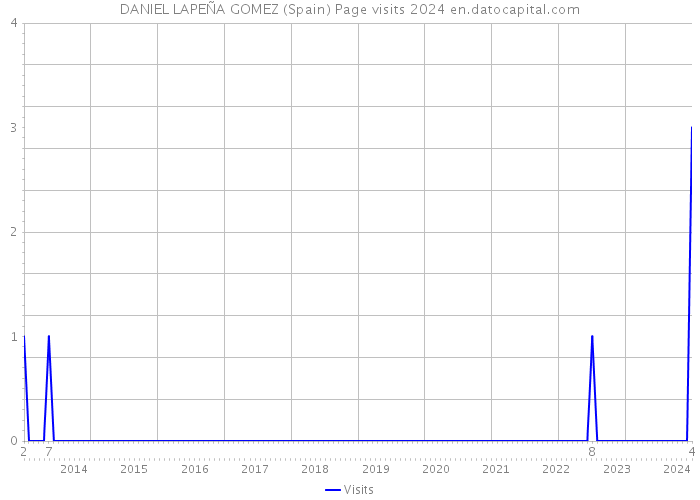 DANIEL LAPEÑA GOMEZ (Spain) Page visits 2024 